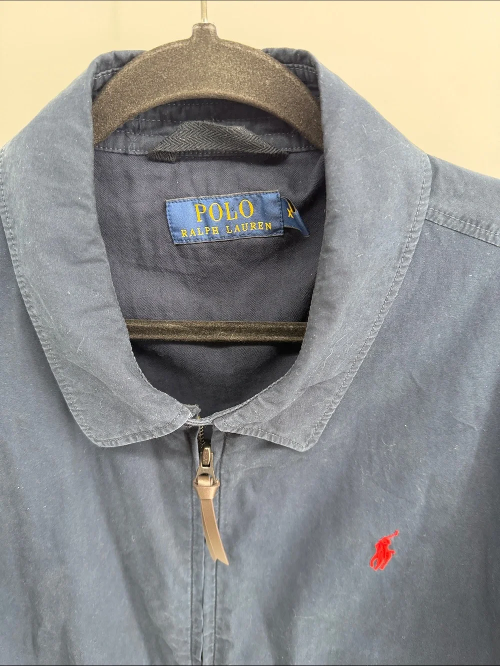 Polo Ralph Lauren Harrington 100% cotton chino full zip lightweight jacket sz XL
